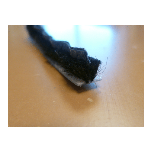 850361 Black Brushpile With Felt Strip