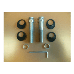 850473 Fixing Kit For Cranked Stainless Feature Handles With Handles To Both Sides of Panels